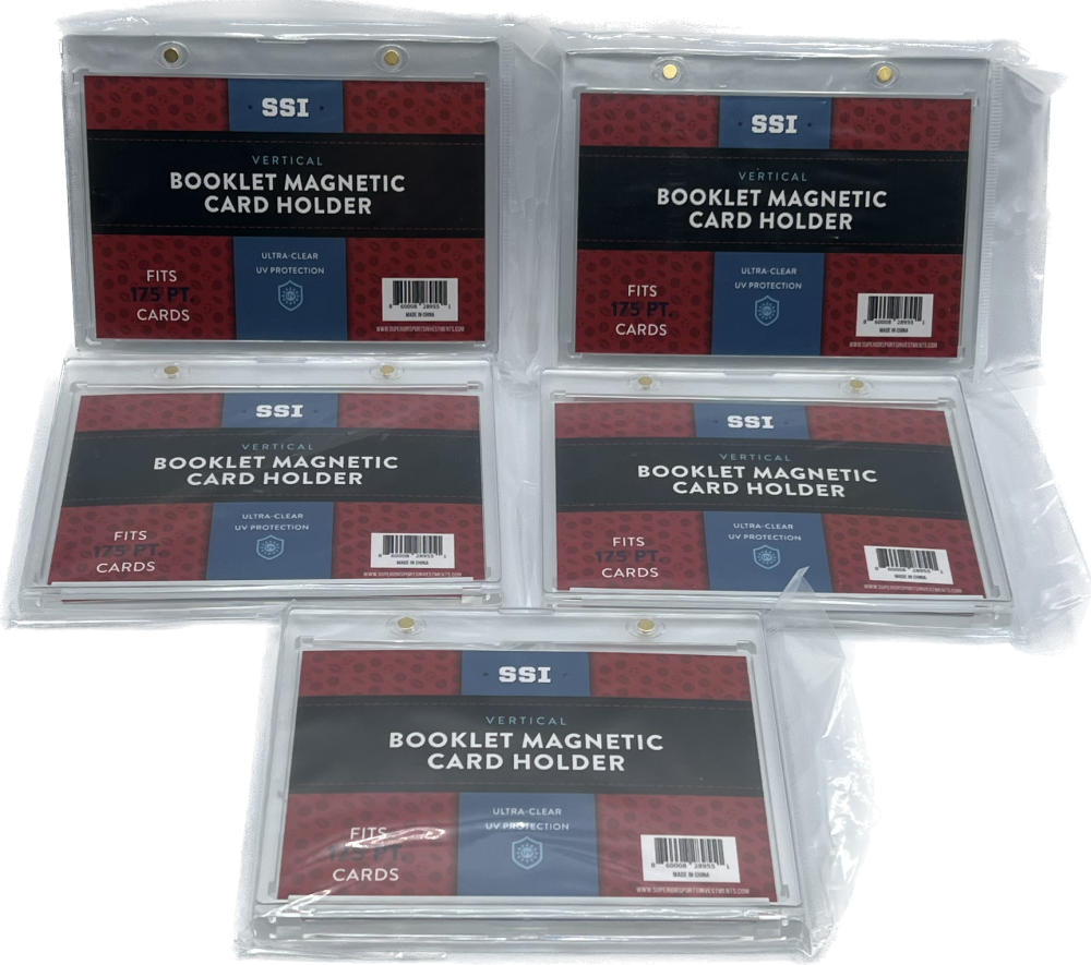(5) Superior Sports Investments SSI Magnetic Vertical Booklet Card Holder One Touch  Image 1
