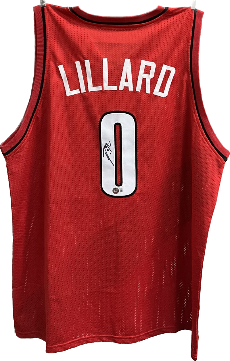 Damian Lillard Autograph Signed Trail Blazers Basketball Jersey BAS Authentic  Image 1