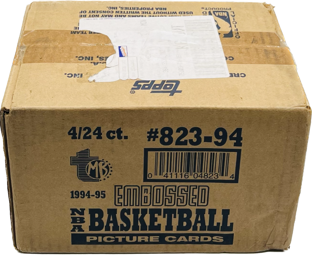 1994-95 Topps Embossed Basketball 4-Box Case Image 1