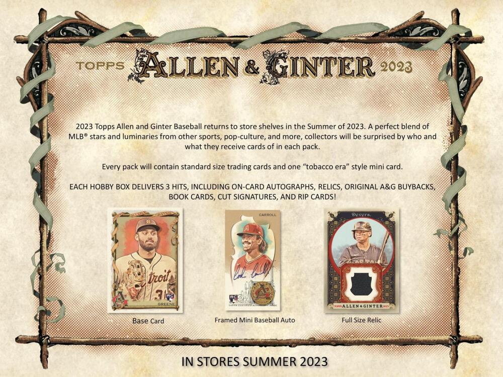 2023 Topps Allen & Ginter Baseball Hobby Box Image 3