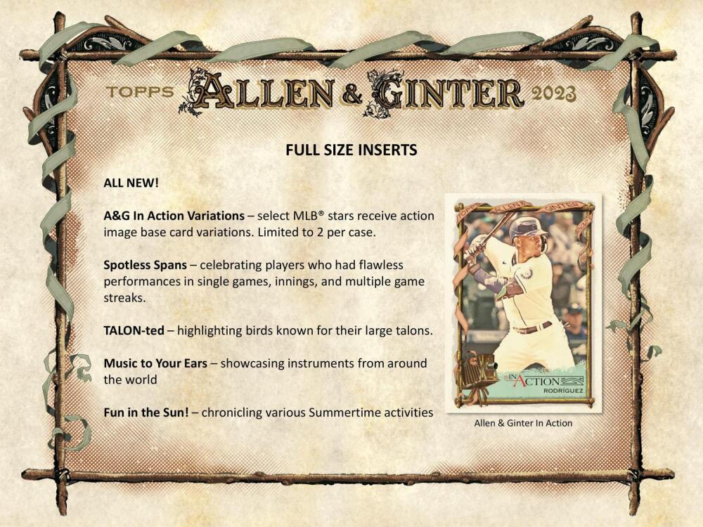 2023 Topps Allen & Ginter Baseball Hobby Box Image 9