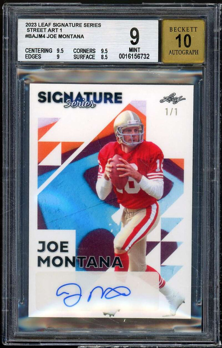 Joe Montana 2023 Leaf Signature Series Street Art 1 #4 (1 of 1