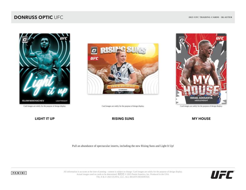 2023 Panini Donruss Optic UFC 6-Pack Blaster Box Image 3