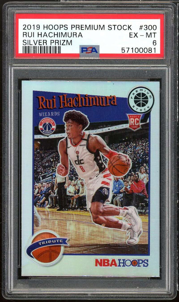 Rui Hachimura Rookie Card 2019-20 Hoops Premium Stock Silver Prizm