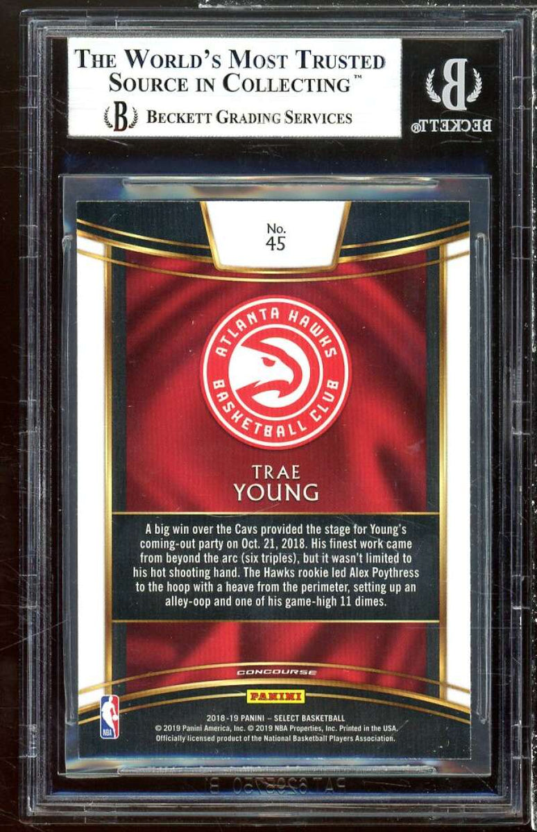 Trae Young 2018-19 Panini Select Rookie Card #45 PSA 10 Gem Mint