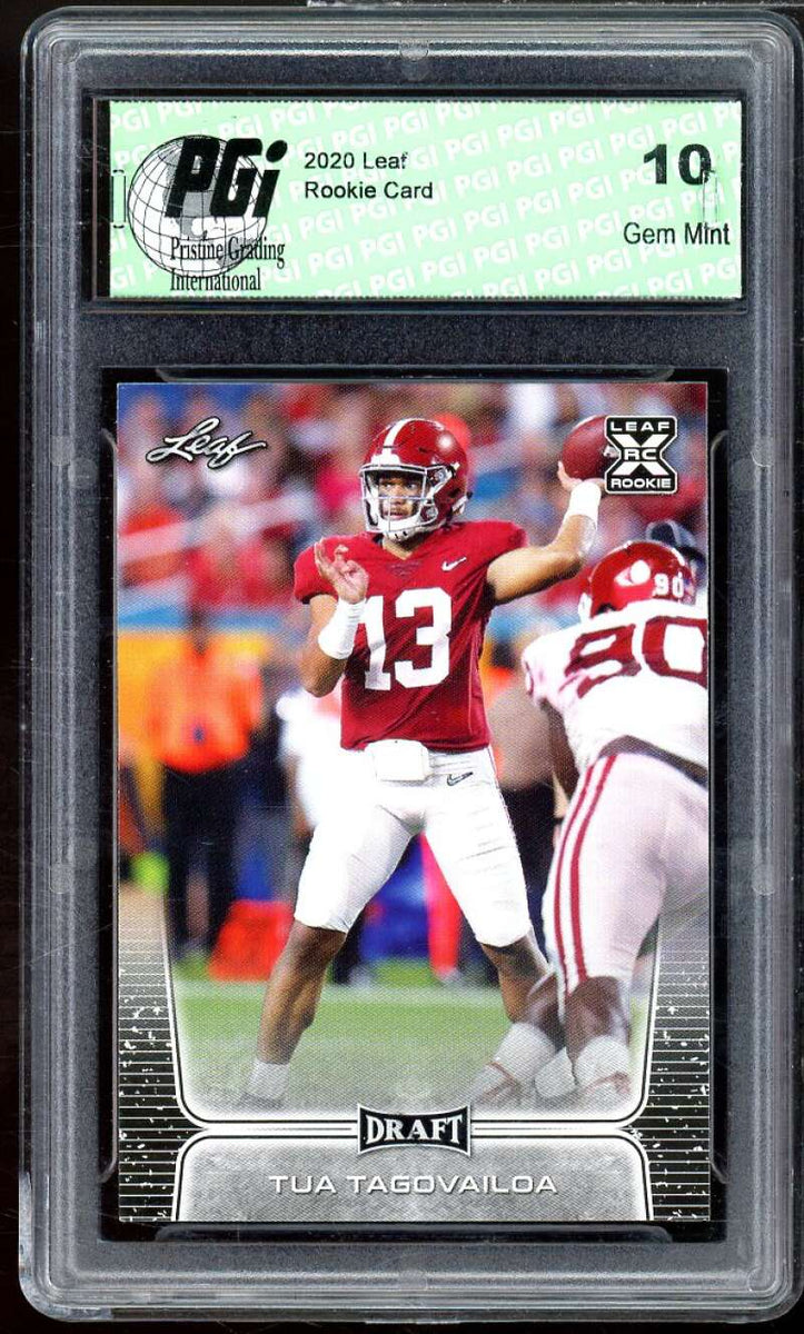 pgi graded cards Tua Tagovaila Rookie Card 2020 Leaf #2 PGI 10 GEM MINT –  SUPERIORSPORTSINVESTMENTS.COM