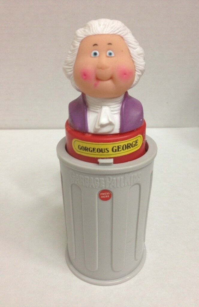 1985 Topps Imperial Toys GARBAGE PAIL KIDS GORGEOUS GEORGE Pop-Up GPK Image 1