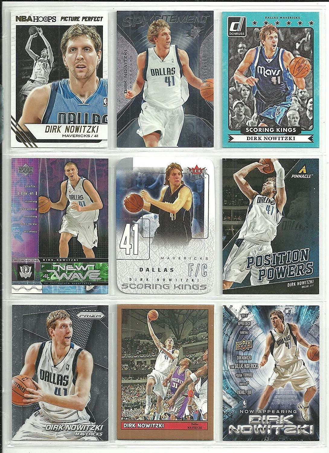 Dirk Nowitzki (10) Mint Basketball Dallas Mavericks Assorted NBA Cards MVP # 41 Image 2