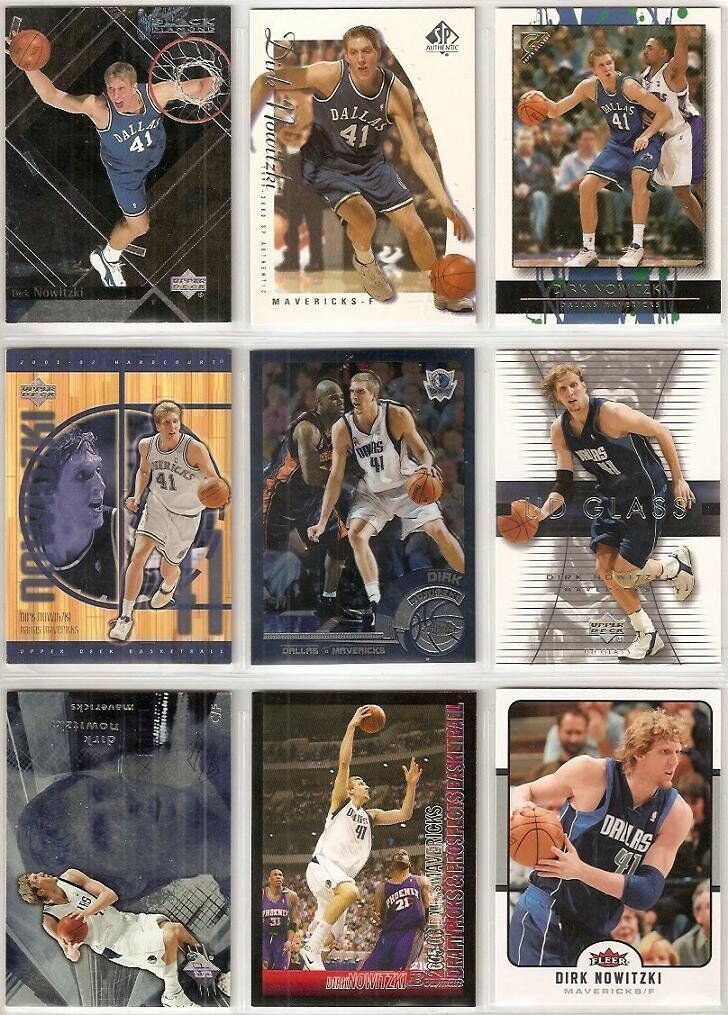 Dirk Nowitzki (10) Mint Basketball Dallas Mavericks Assorted NBA Cards MVP # 41 Image 3