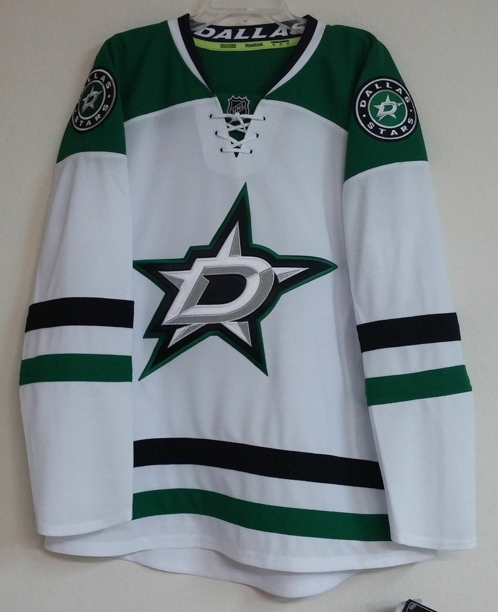 DALLAS STARS reebok NHL authentic EDGE 1.0 hockey jersey away-white si –