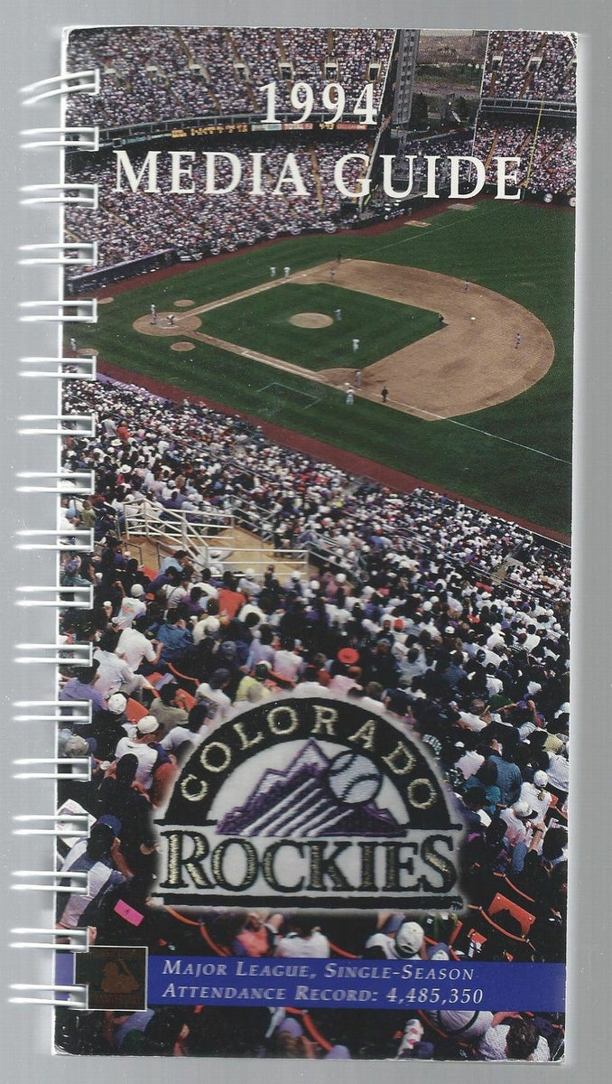 Rockies Media Guides