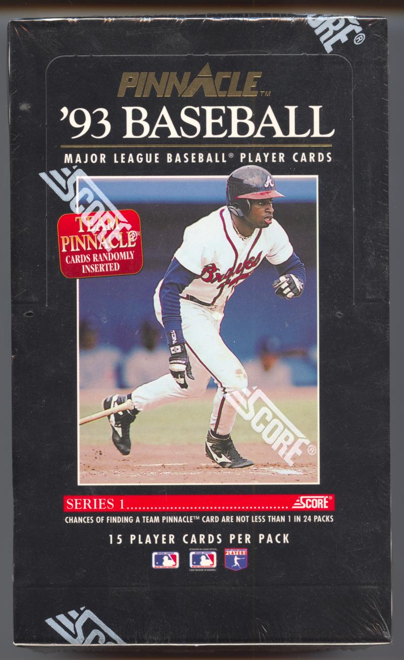 1993 Score Pinnacle Series 1 Baseball Wax Box Image 1