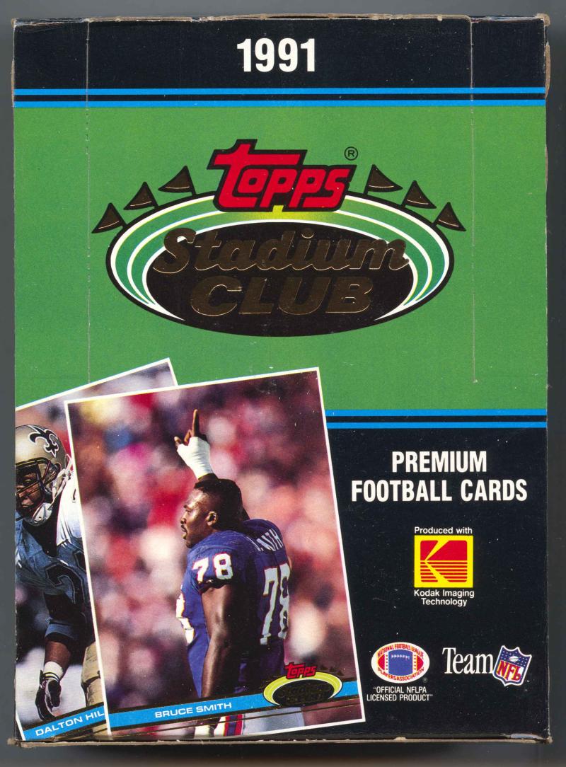 1991 Topps Stadium Club Football Brett Favre Box Image 1