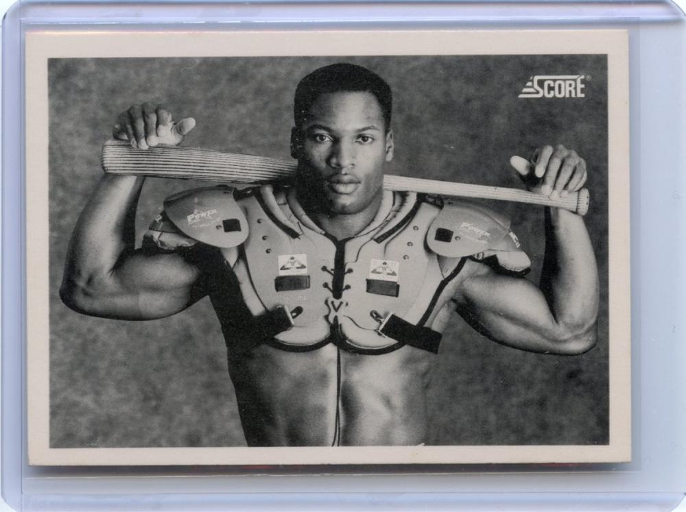 1990 Score #697 Bo Jackson Football/Baseball Kansas City Royals Rookie Card Image 1