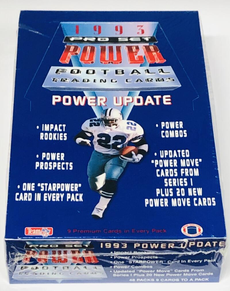 1993 Pro Set Power Update Football Box Image 1