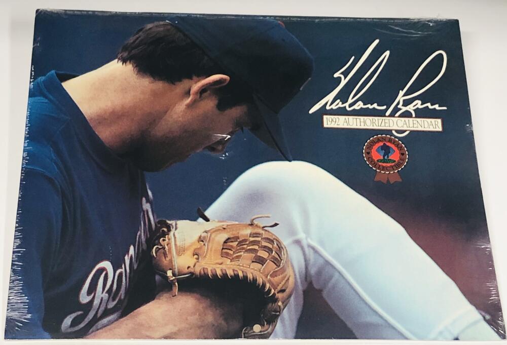 1992 Nolan Ryan Authorized Baseball Calendar Image 1