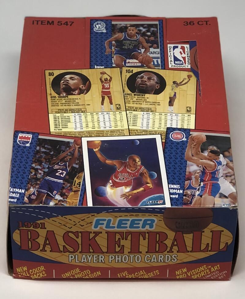 1991-92 Fleer Update Basketball Wax Box 36 Packs 15 Cards Per Pack Image 1