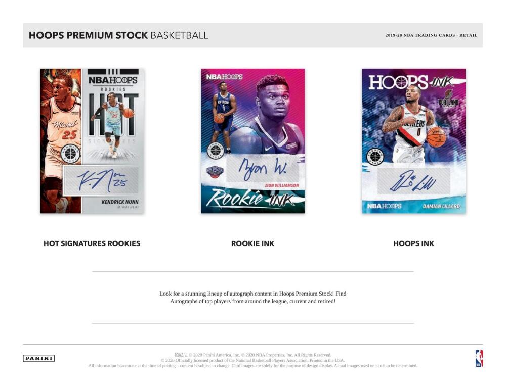 2019-20 Panini Hoops Premium Stock Basketball Blaster Box Image 4