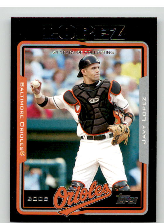 Javy Lopez Card 2005 Topps Black #130 Image 1