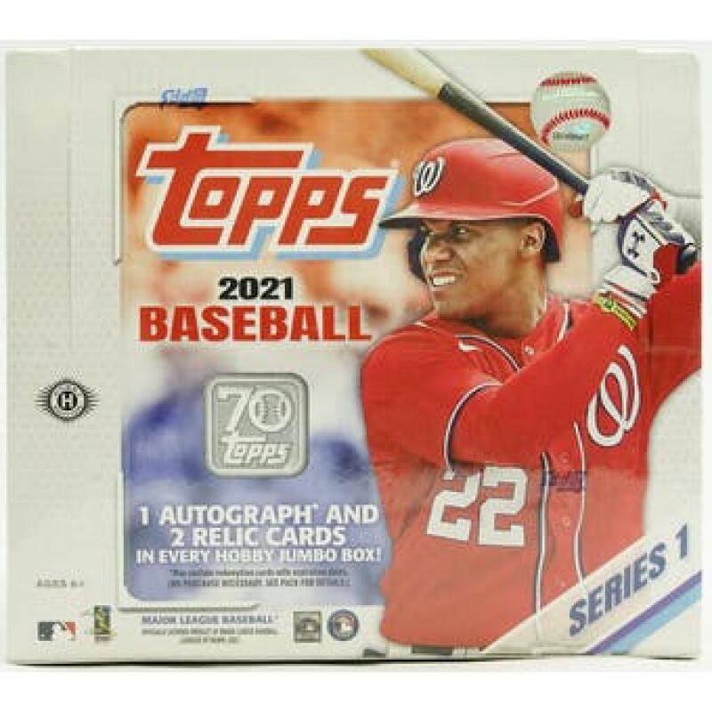 2021 Topps Series 1 Baseball Hobby Jumbo Box Image 1