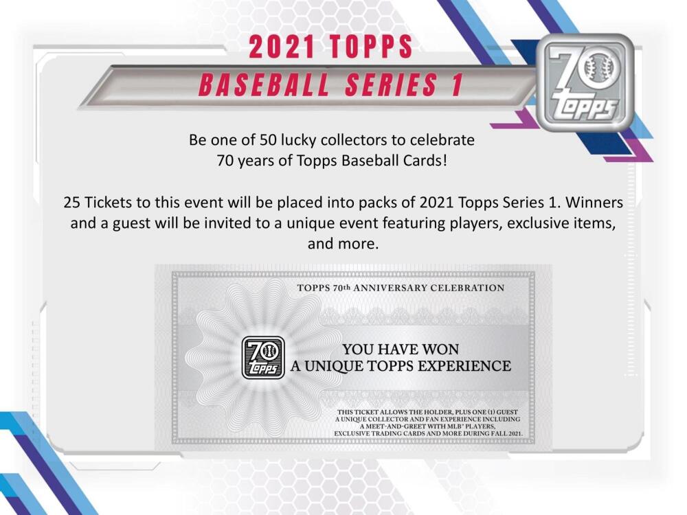 2021 Topps Series 1 Baseball Hobby Jumbo Box Image 5