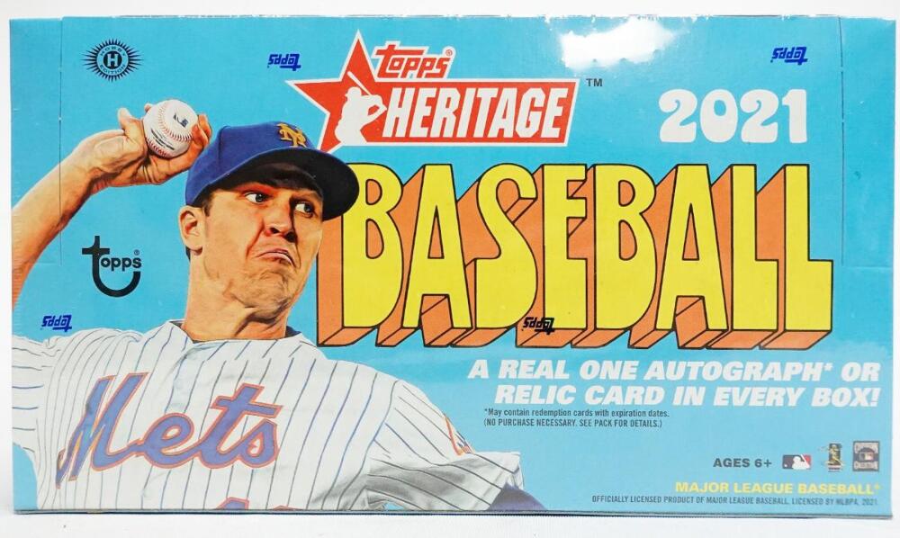2021 Topps Heritage Baseball Hobby Box Image 1