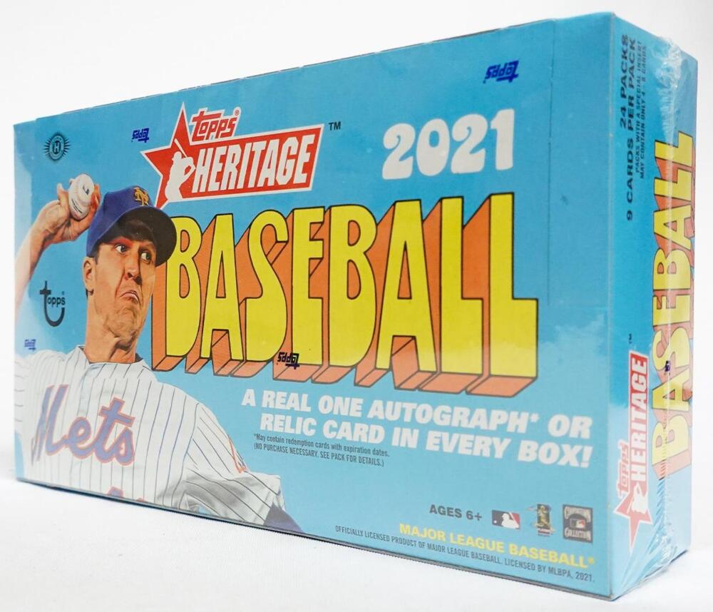 2021 Topps Heritage Baseball Hobby Box Image 2
