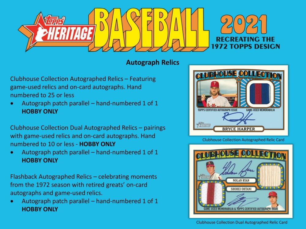 2021 Topps Heritage Baseball Hobby Box Image 7