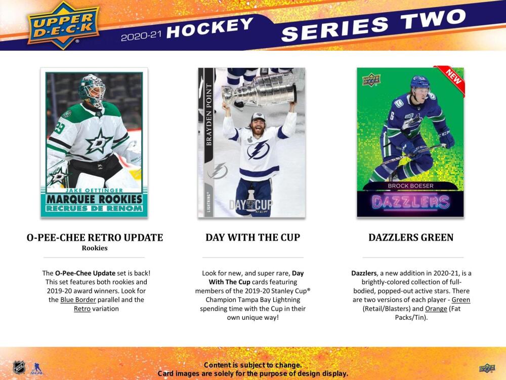 2020-21 Upper Deck Series 2 Hockey  Blaster Box Image 4