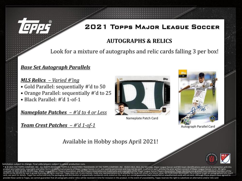 2021 Topps MLS Major League Soccer Hobby Box Image 7