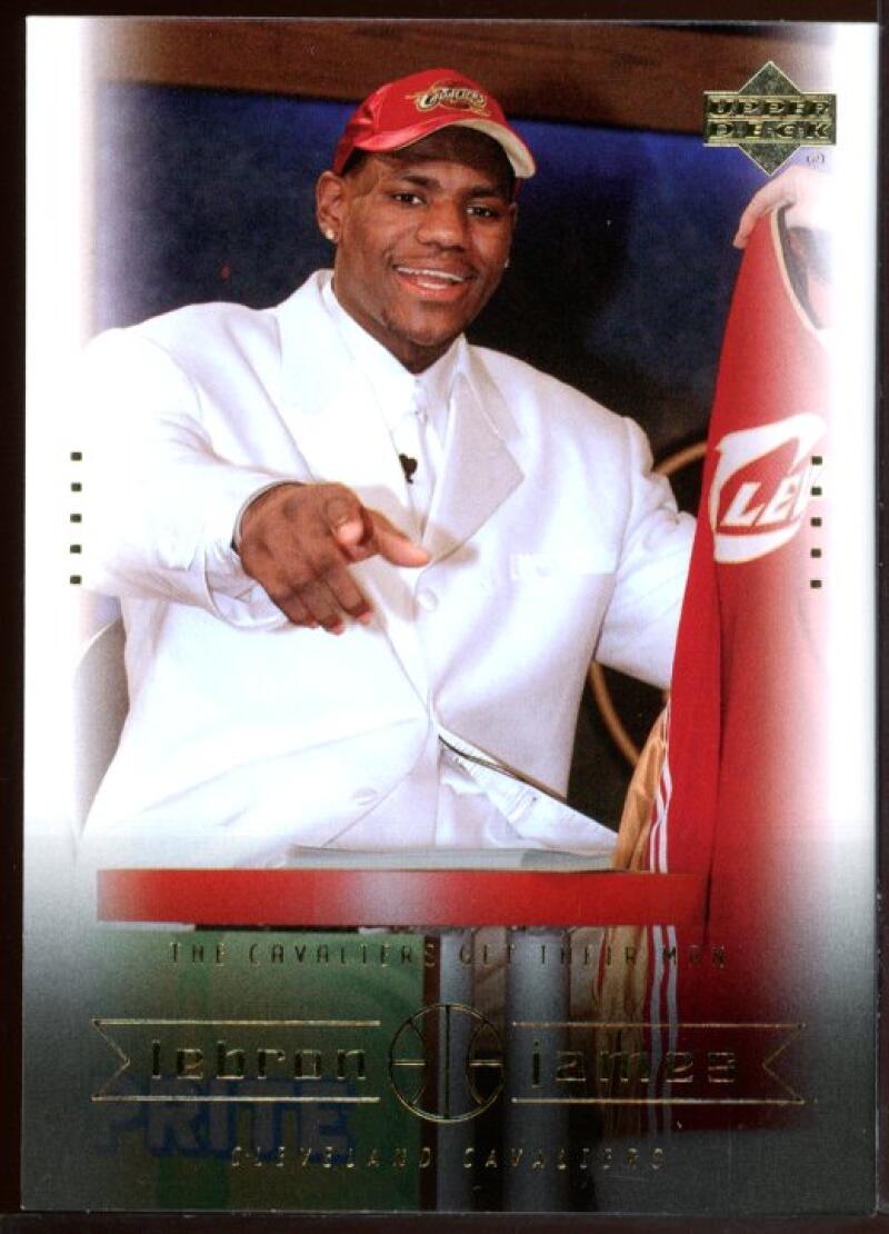 2003 Upper Deck #8 Cavaliers get their Man Lebron James Rookie Card Image 1