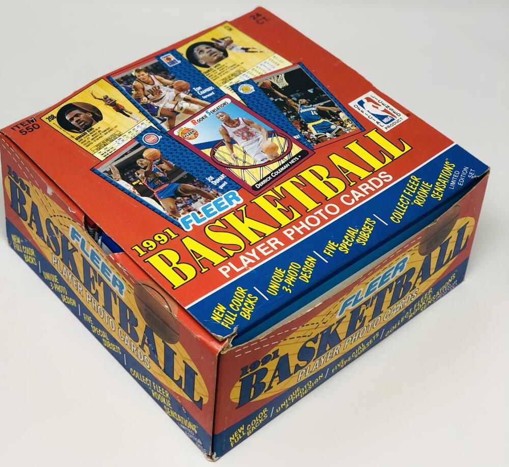 1991-92 Fleer Basketball Jumbo Michael Jordan Cards Box  Image 1