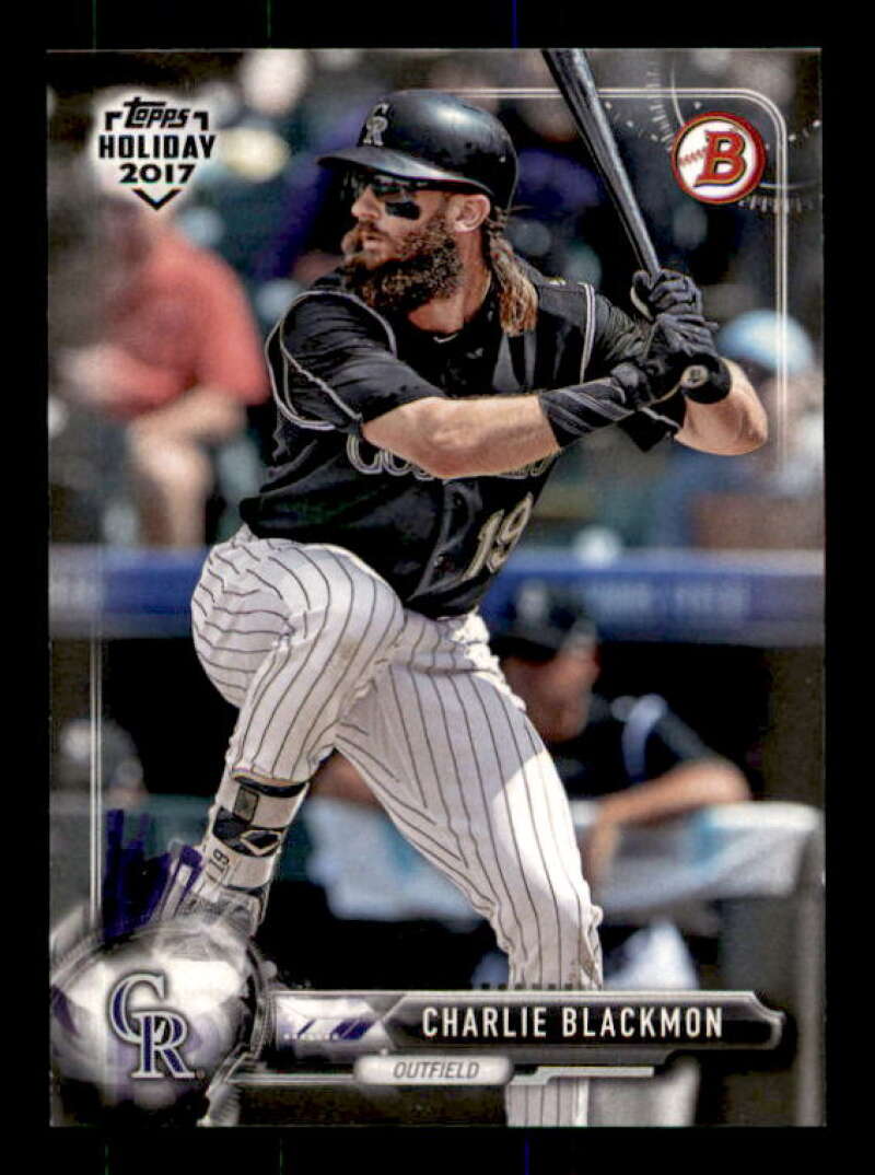 Charlie Blackmon Card 2017 Bowman Topps Holiday #THCBL Image 1