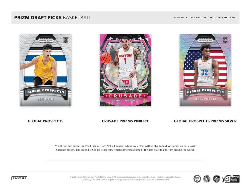 2020-21 Panini Prizm Draft Picks Basketball Mega Box (Pink Ice) Image 4