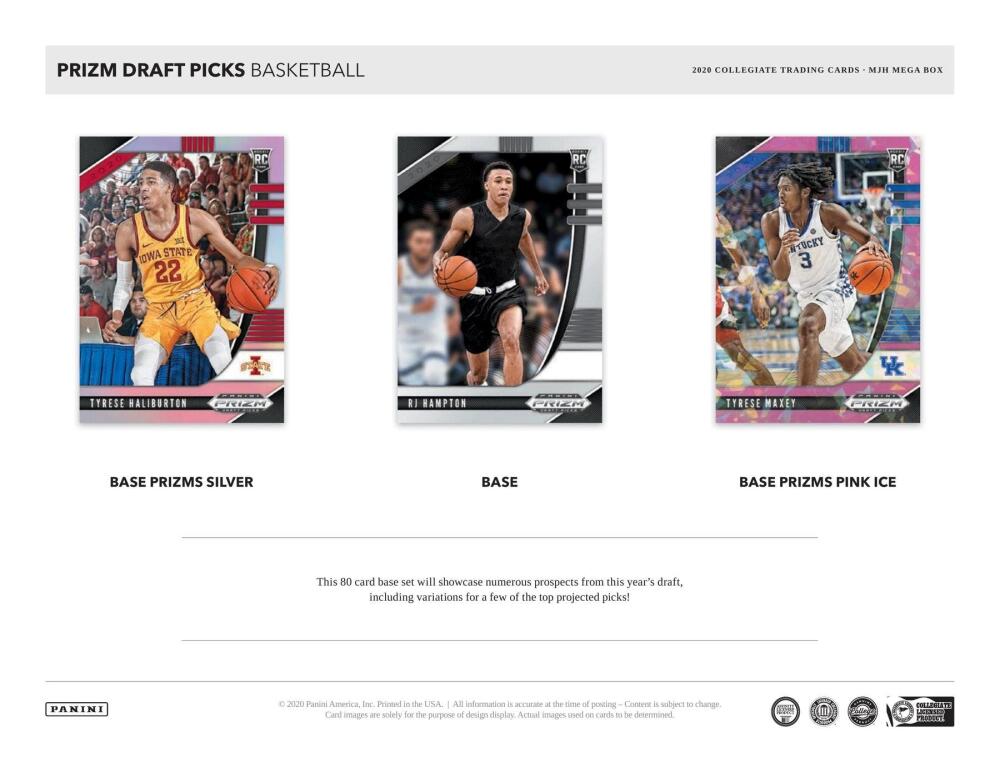 2020-21 Panini Prizm Draft Picks Basketball Mega Box (Pink Ice) Image 5