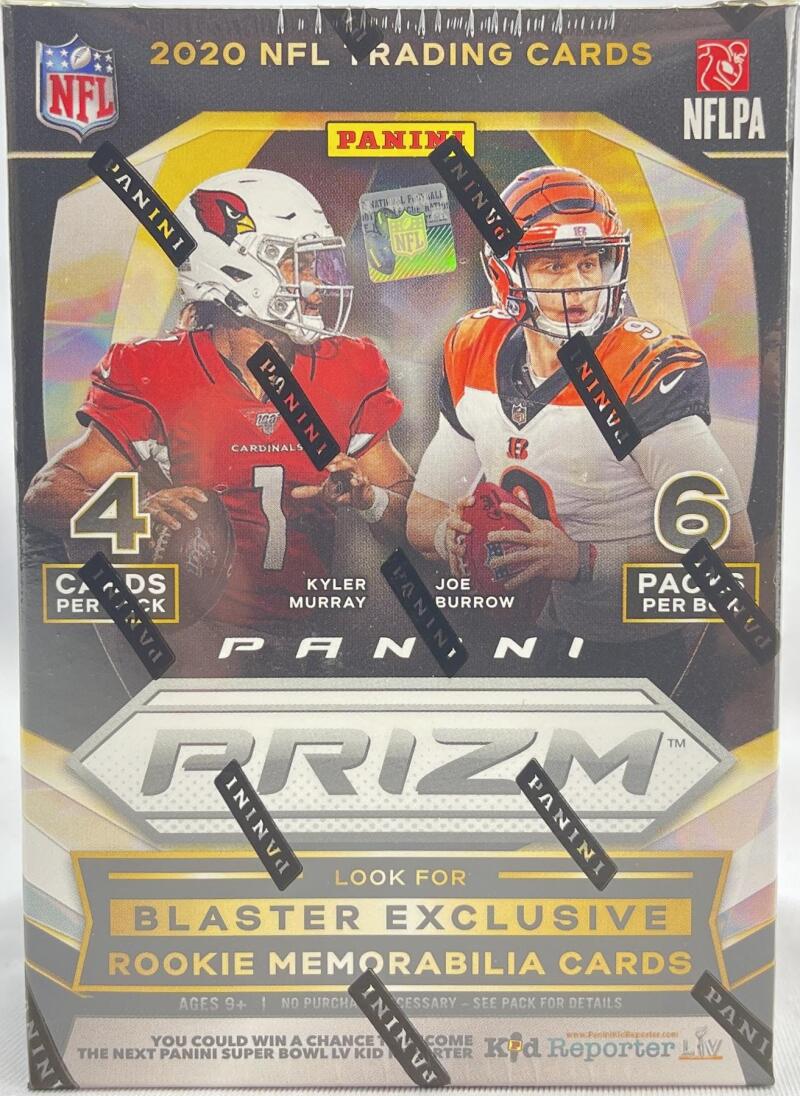 2020 Panini Prizm Football 6-Pack Blaster Box (Lazer Prizms) Image 1