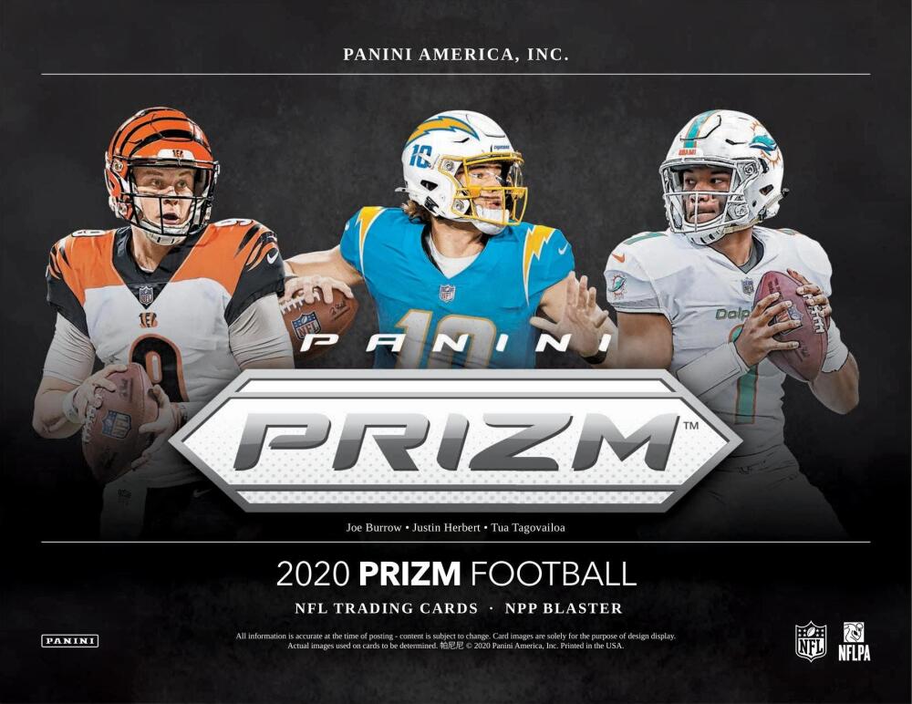 2020 Panini Prizm Football 6-Pack Blaster Box (Lazer Prizms) Image 3