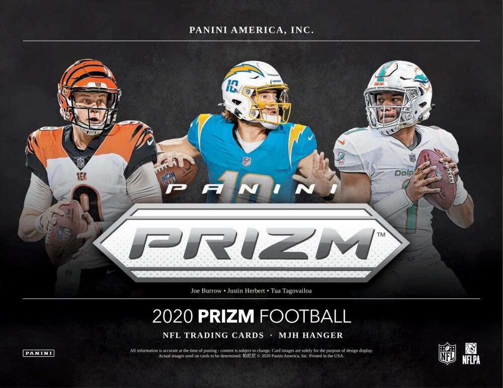 2020 Panini Prizm Football Hanger 20-Card Box (Red Ice Prizms) Image 3
