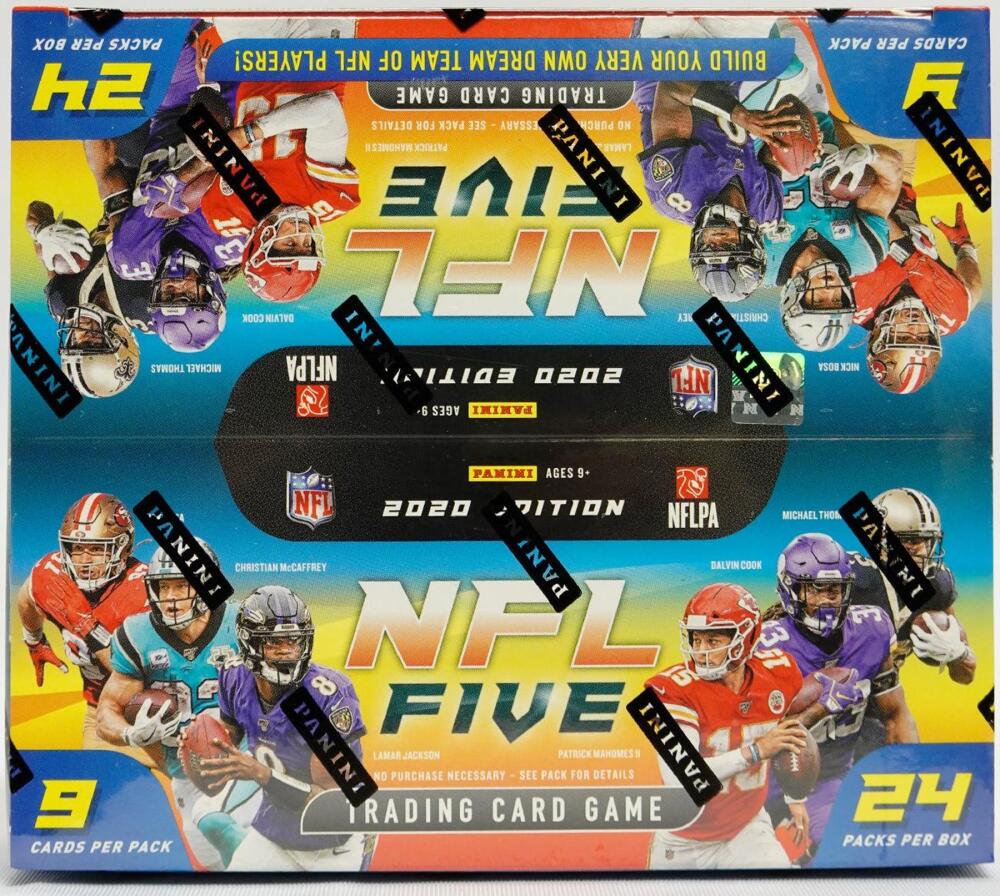 2020 Panini NFL Five Football Trading Card Game Booster Box Image 2