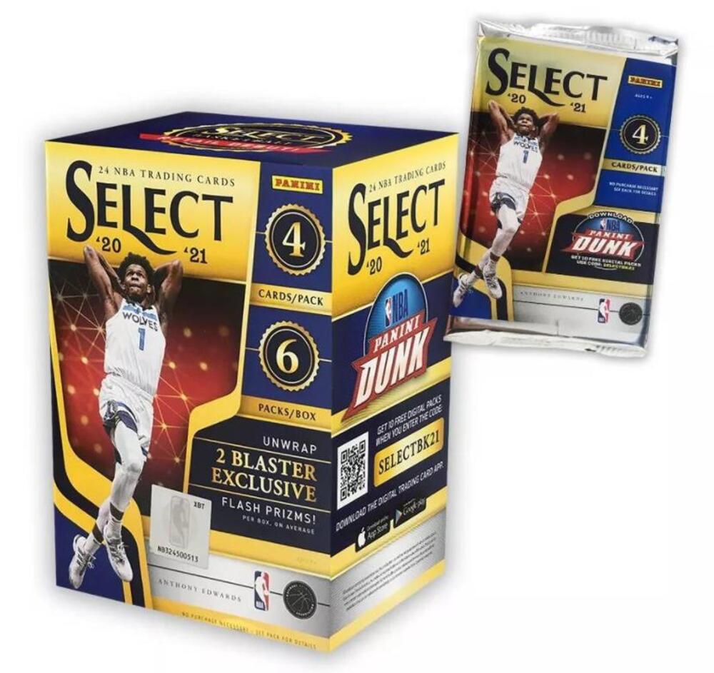 2020-21 Panini Select Basketball 6-Pack Blaster Box (Flash Prizms!) Image 2