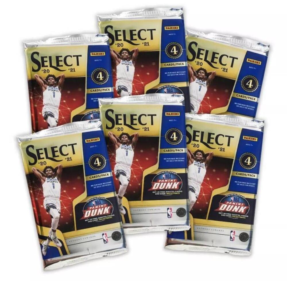 2020-21 Panini Select Basketball 6-Pack Blaster Box (Flash Prizms!) Image 3