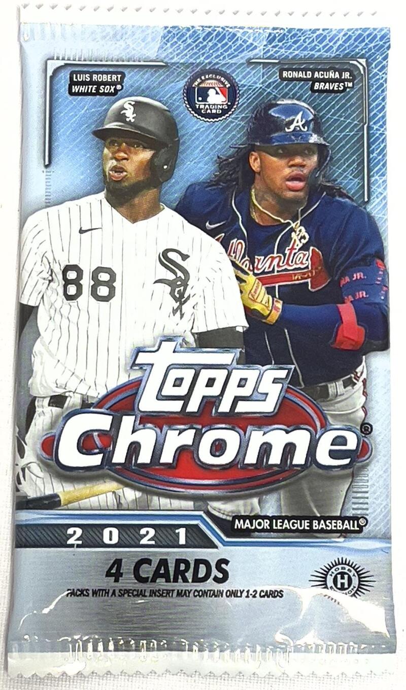 2021 Topps Chrome Baseball Hobby Box Image 3
