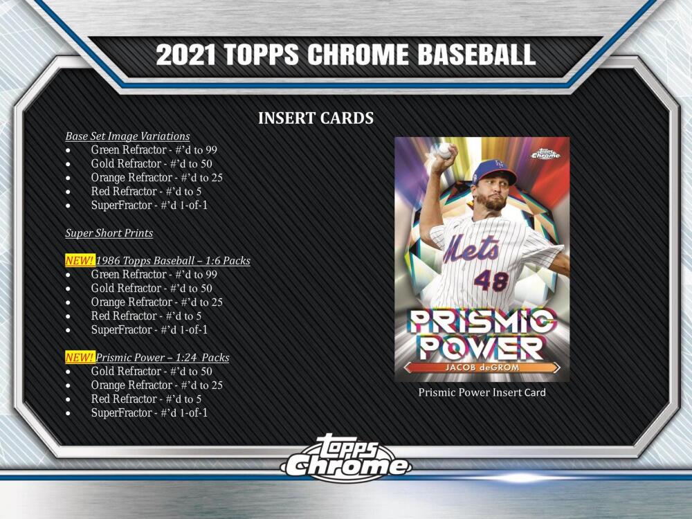 2021 Topps Chrome Baseball Hobby Box Image 6