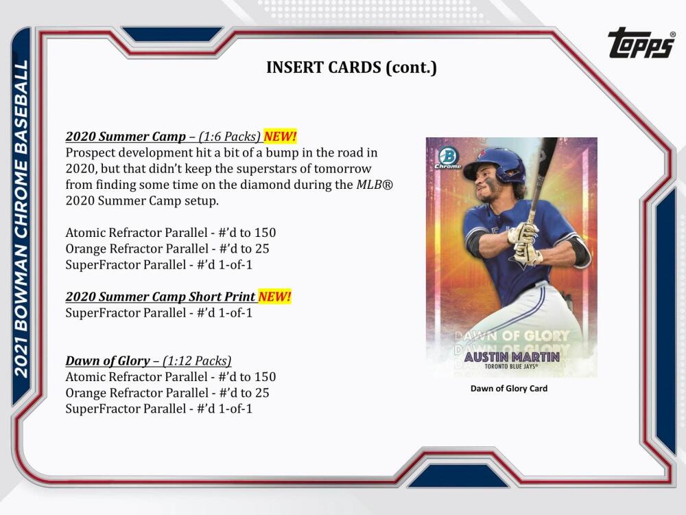 2021 Bowman Chrome Mini Baseball Hobby Box Set Image 7