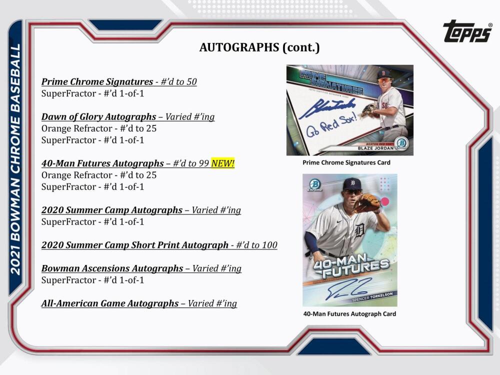 2021 Bowman Chrome Mini Baseball Hobby Box Set Image 9