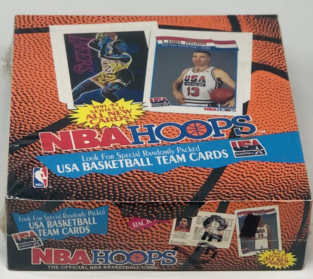 1991-92 Hoops Series 2 Rack Pack Basketball Box Image 2