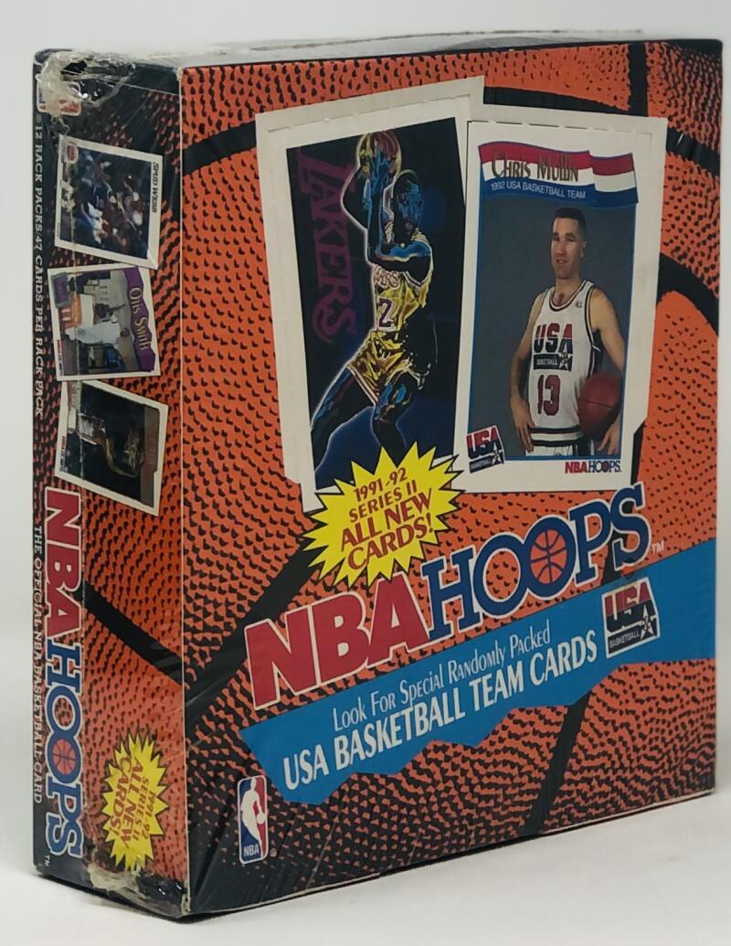 1991-92 Hoops Series 2 Rack Pack Basketball Box Image 1