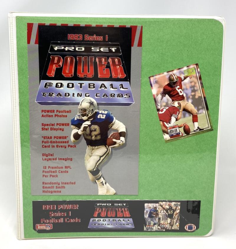 1993 Pro Set Power Set Football Hand Collated Binder Set 1-200 Image 3