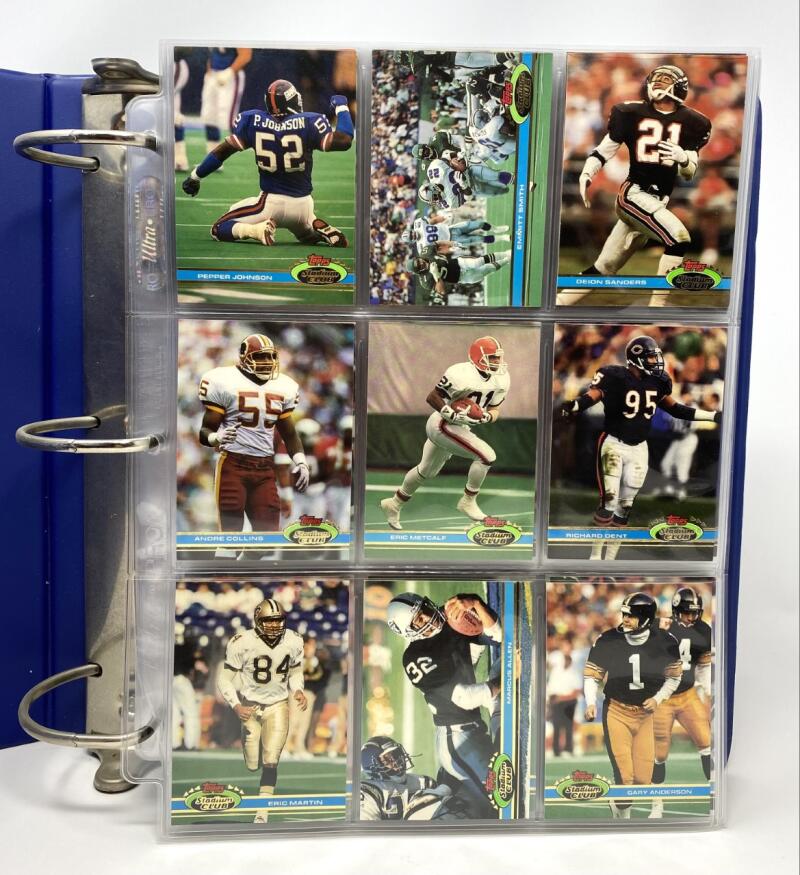 1991 Stadium Club Football Hand Collated Binder Set 1-500 BCCG 10 Brett Favre Image 1