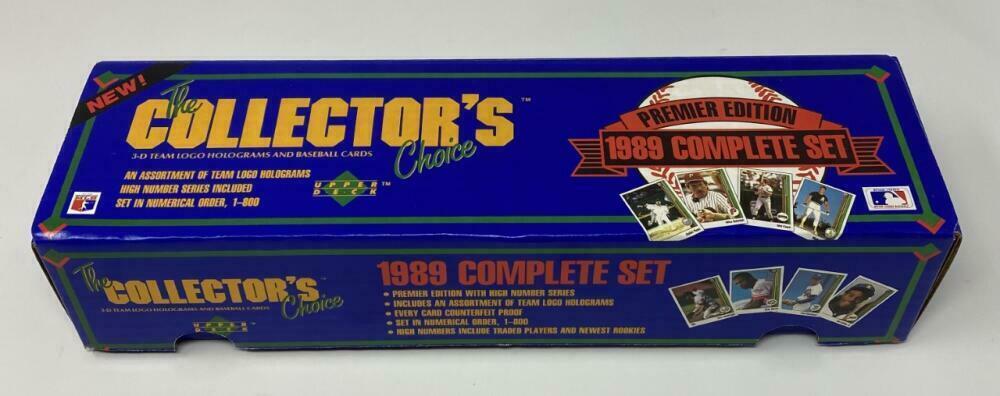 1989 Upper Deck Baseball Open Factory Set 1-800 w/BCCG 10 Ken Griffey Jr RC Image 1